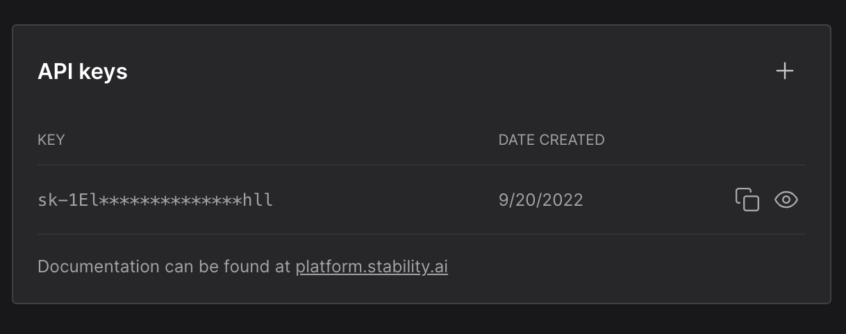 Stable Diffusion API Key