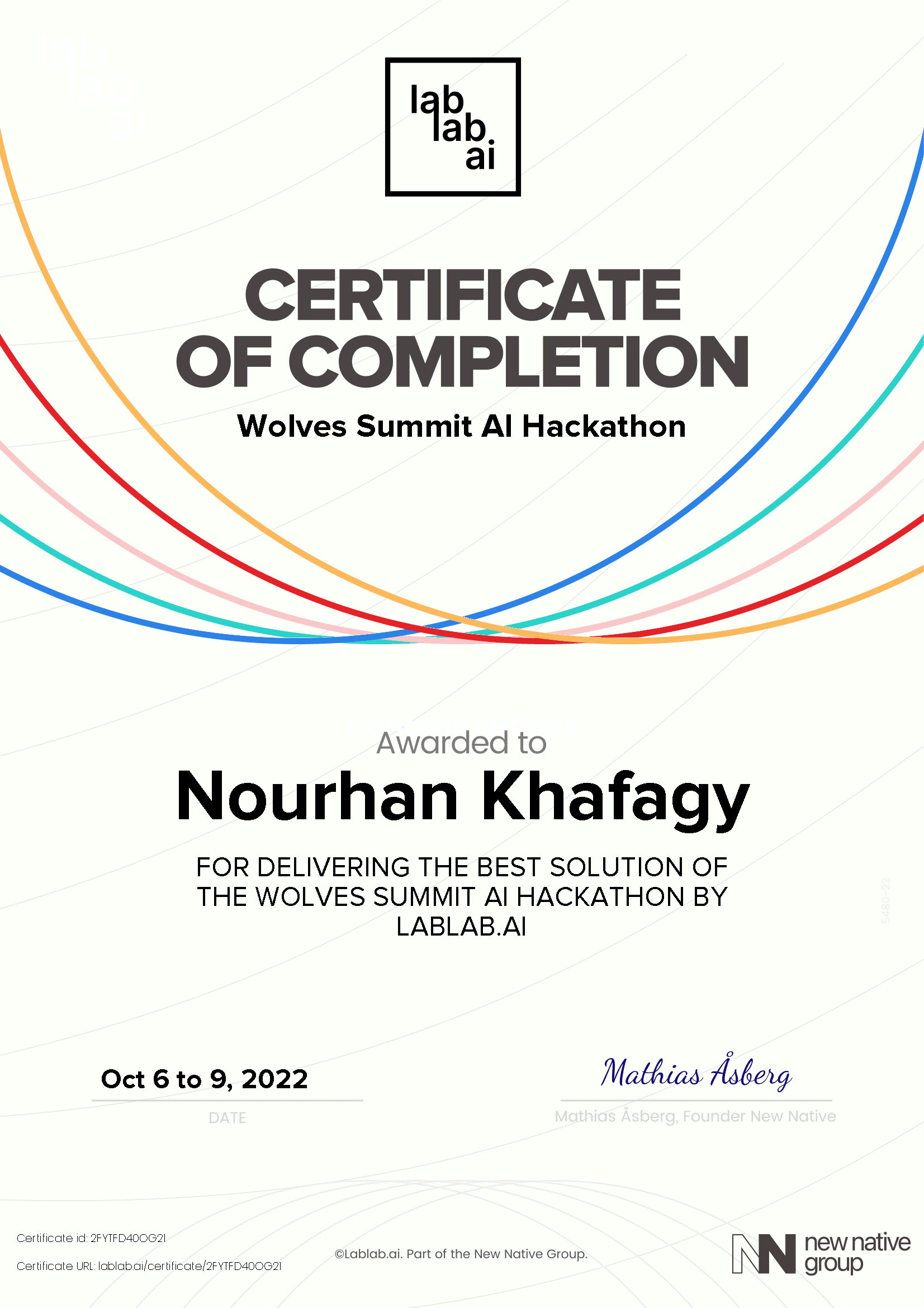 personal certificate