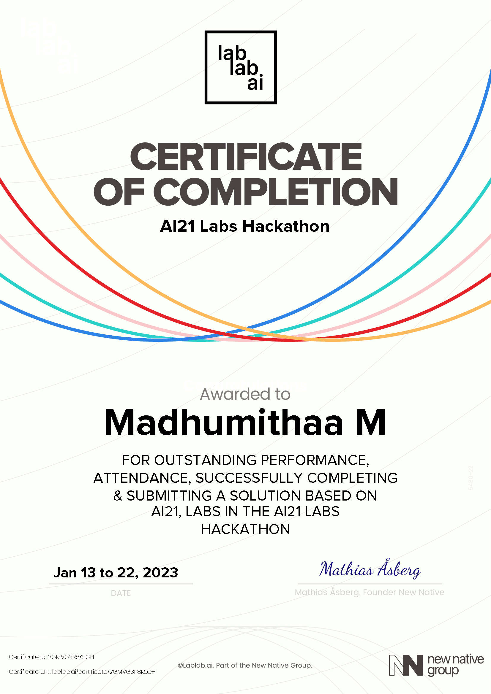 personal certificate