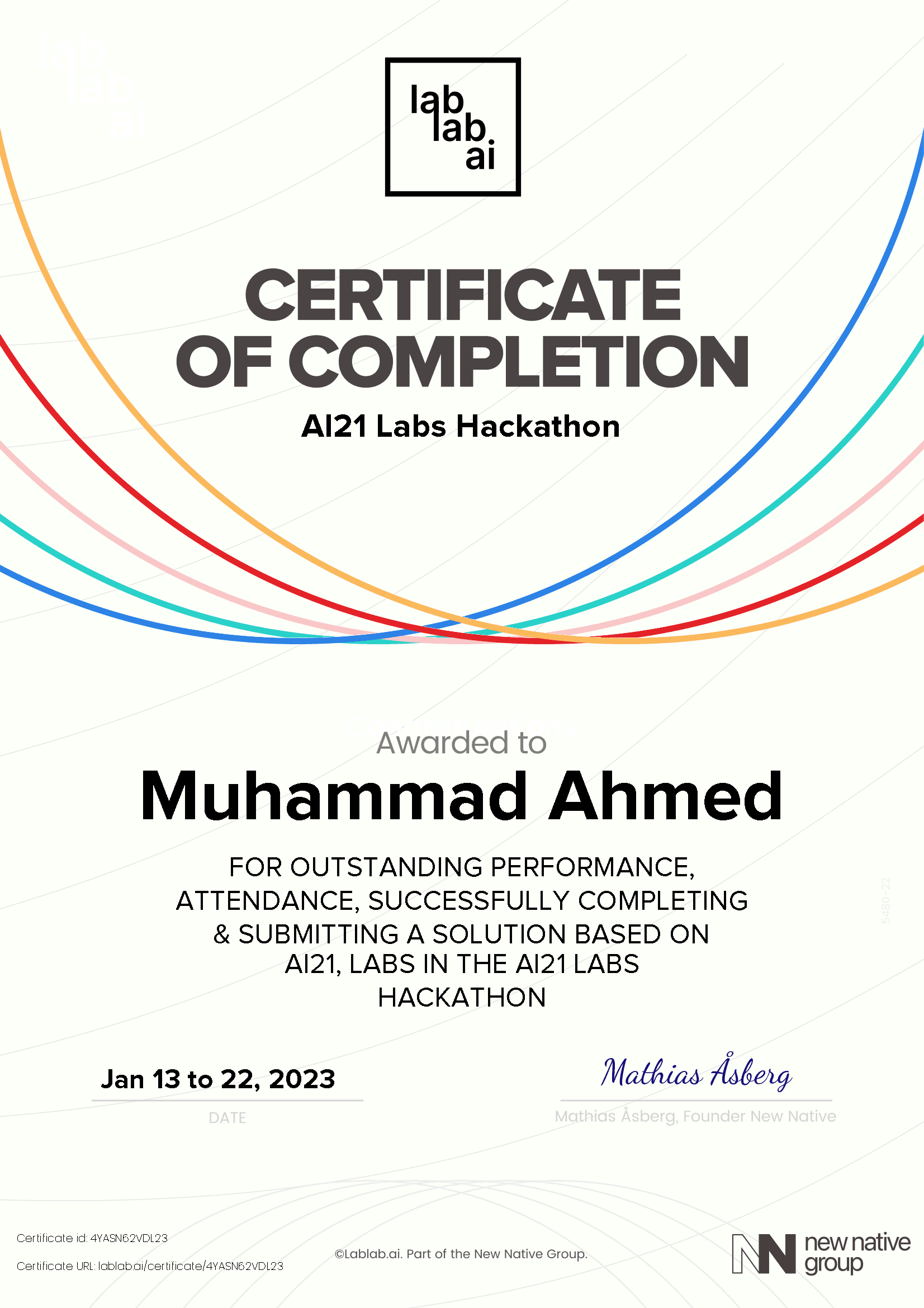 personal certificate