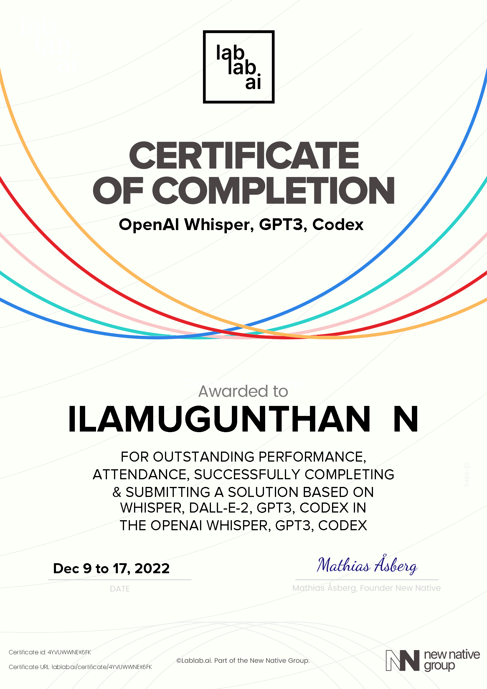 personal certificate