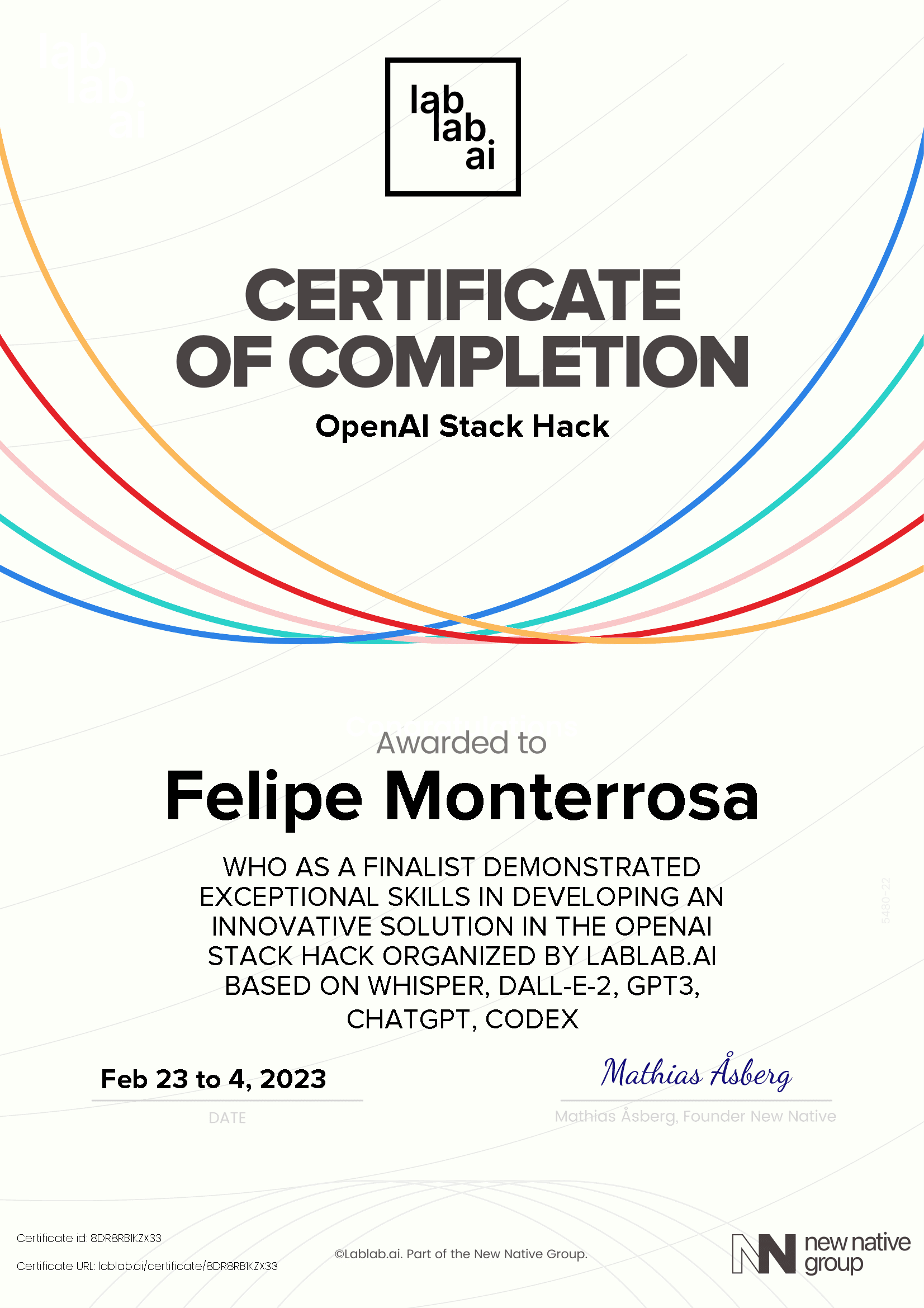 personal certificate