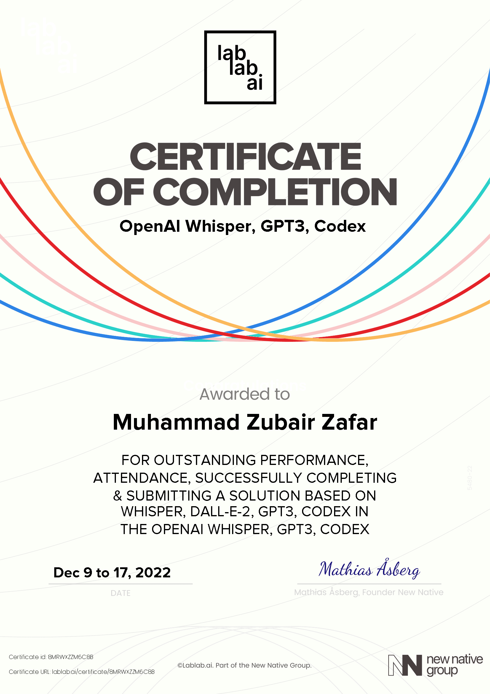 personal certificate