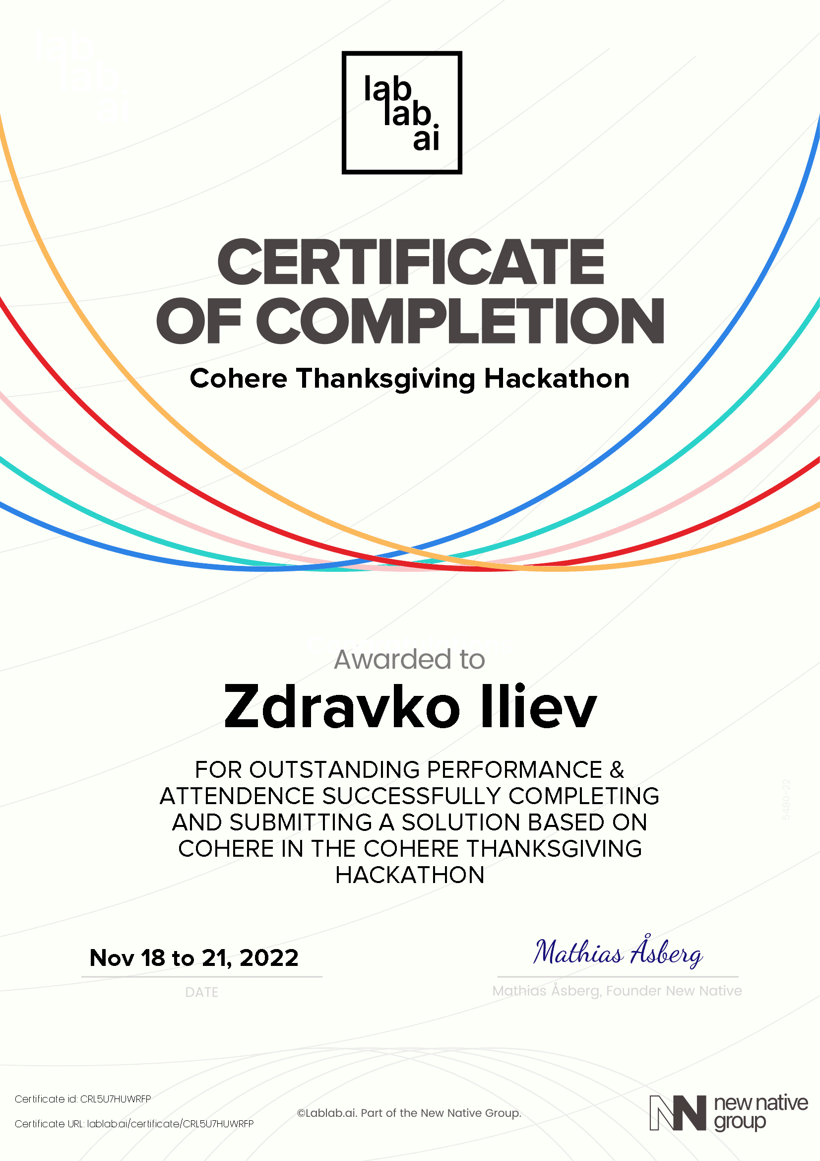 personal certificate