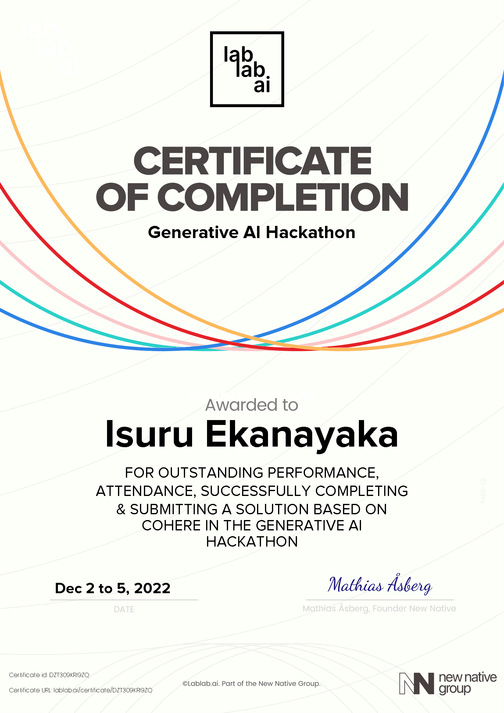 personal certificate