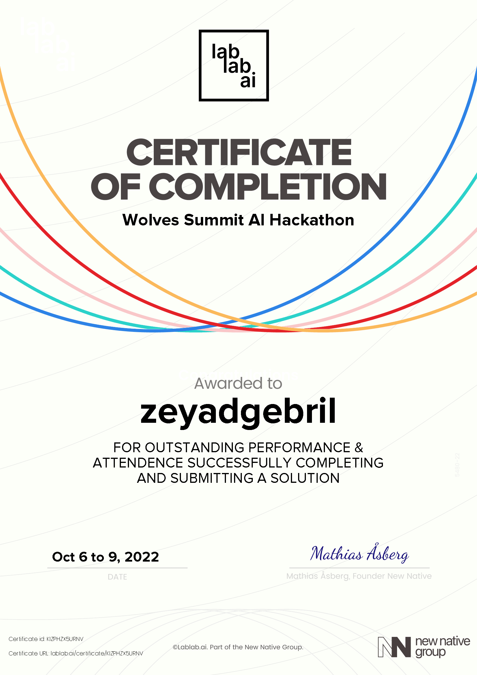 personal certificate