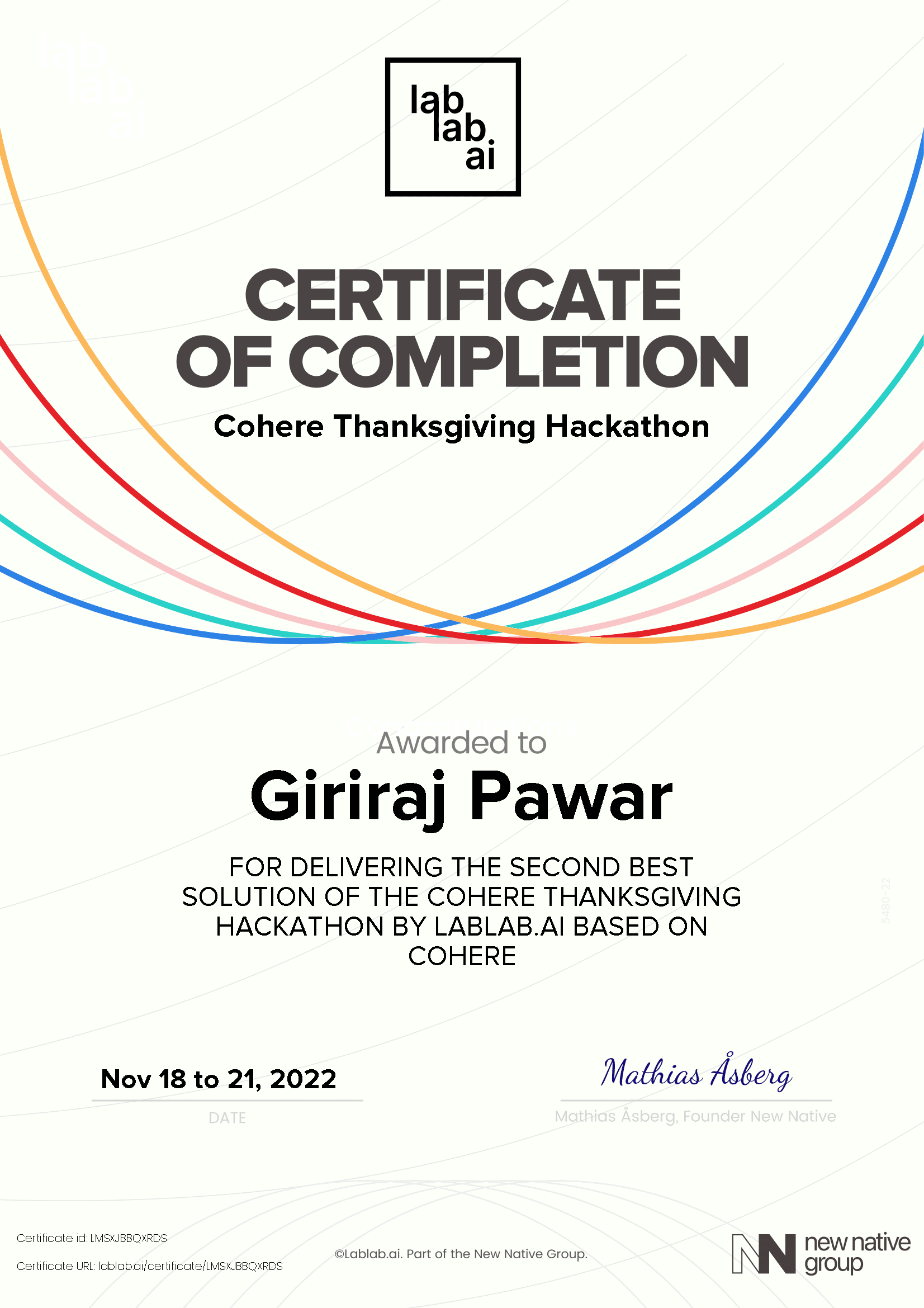 personal certificate