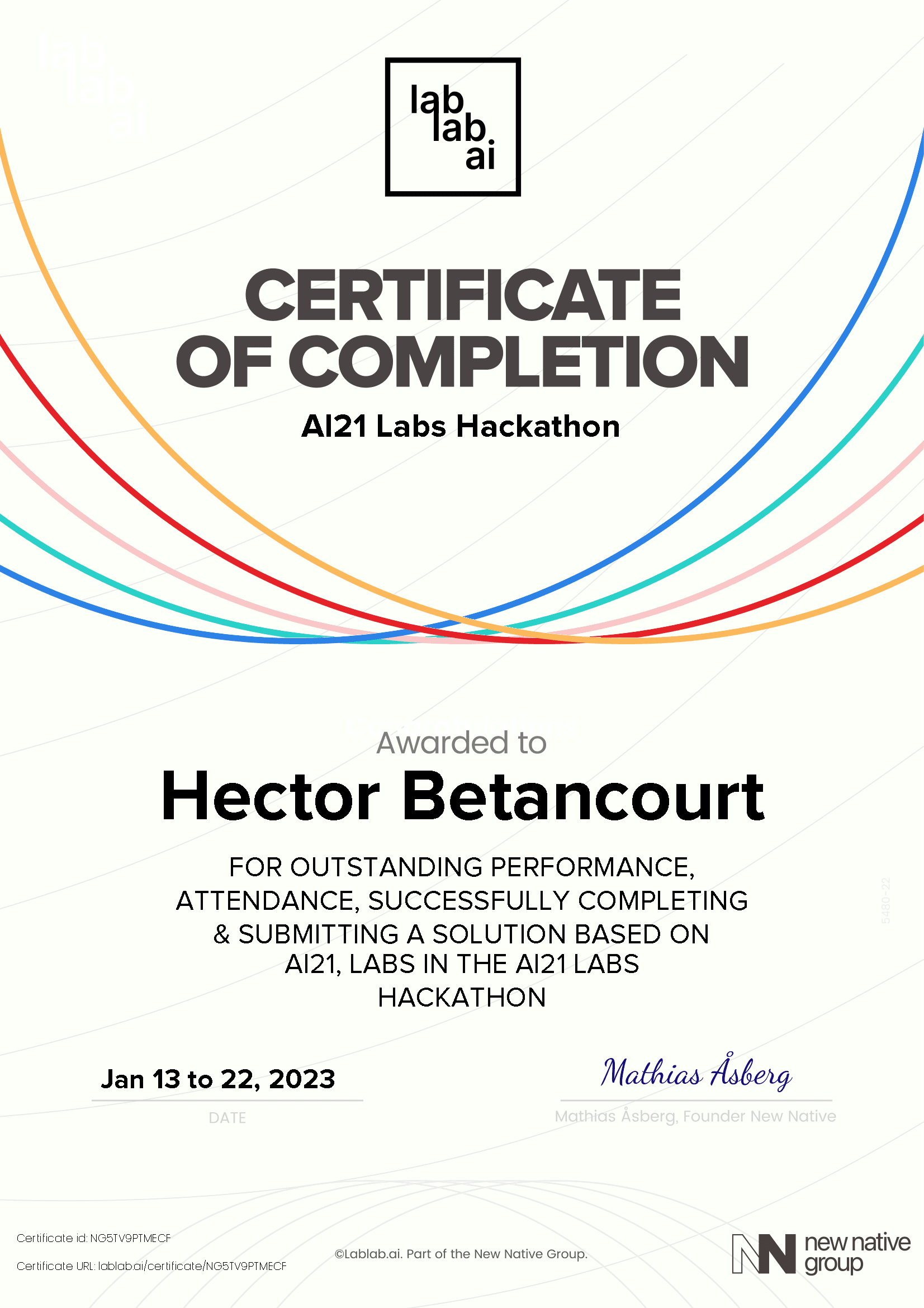 personal certificate