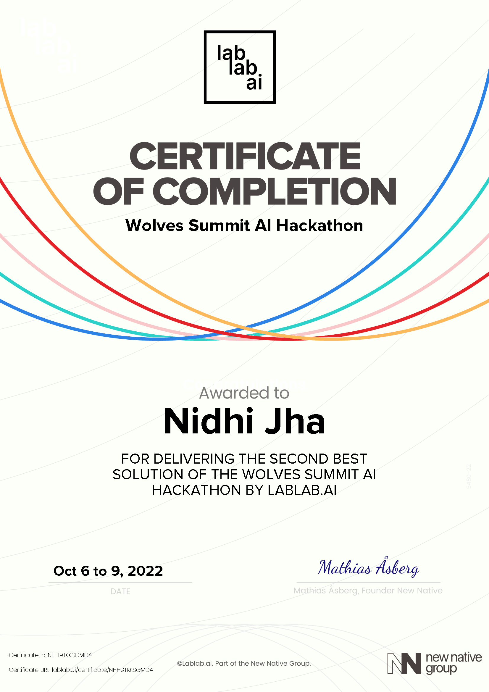 personal certificate