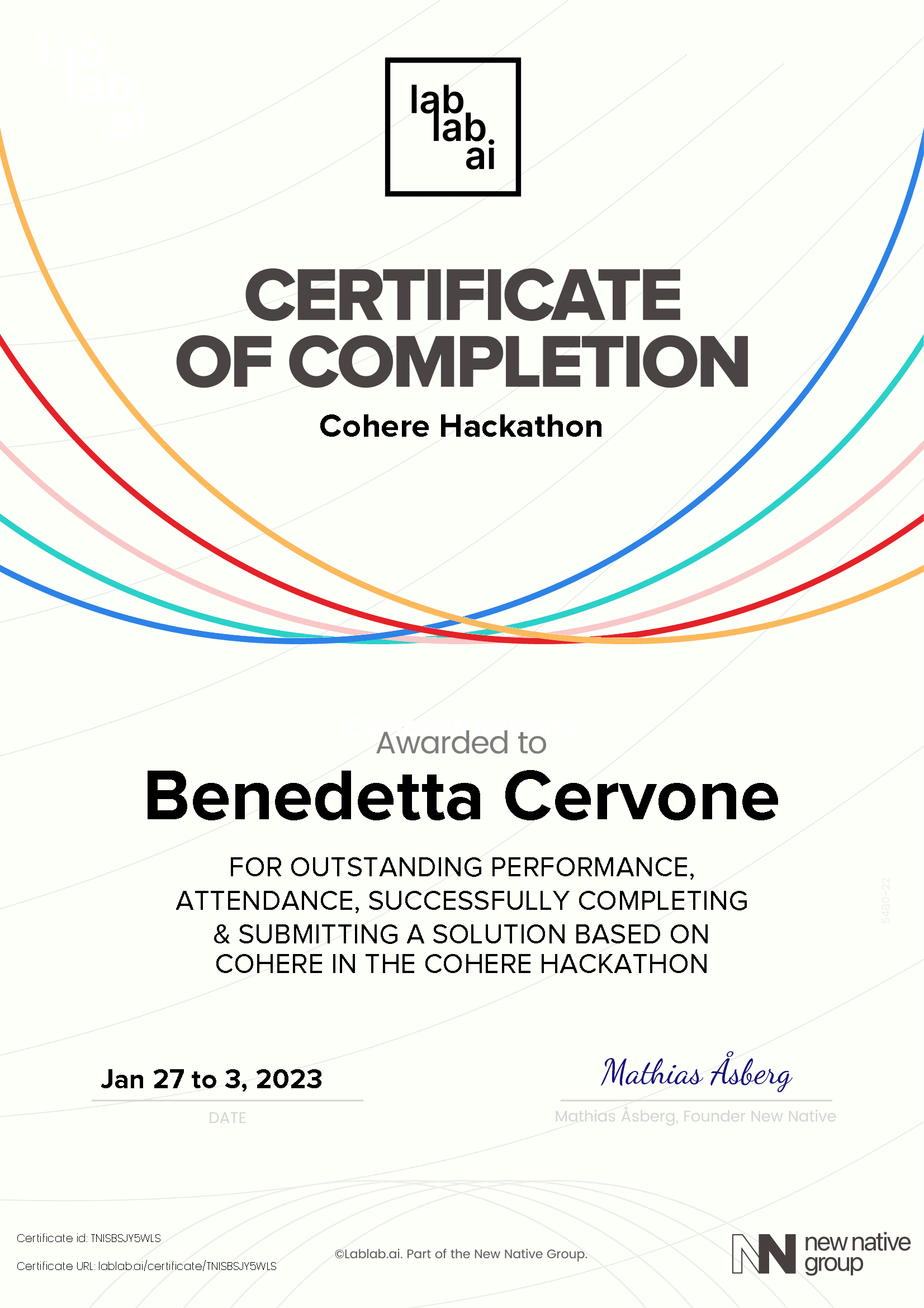 personal certificate