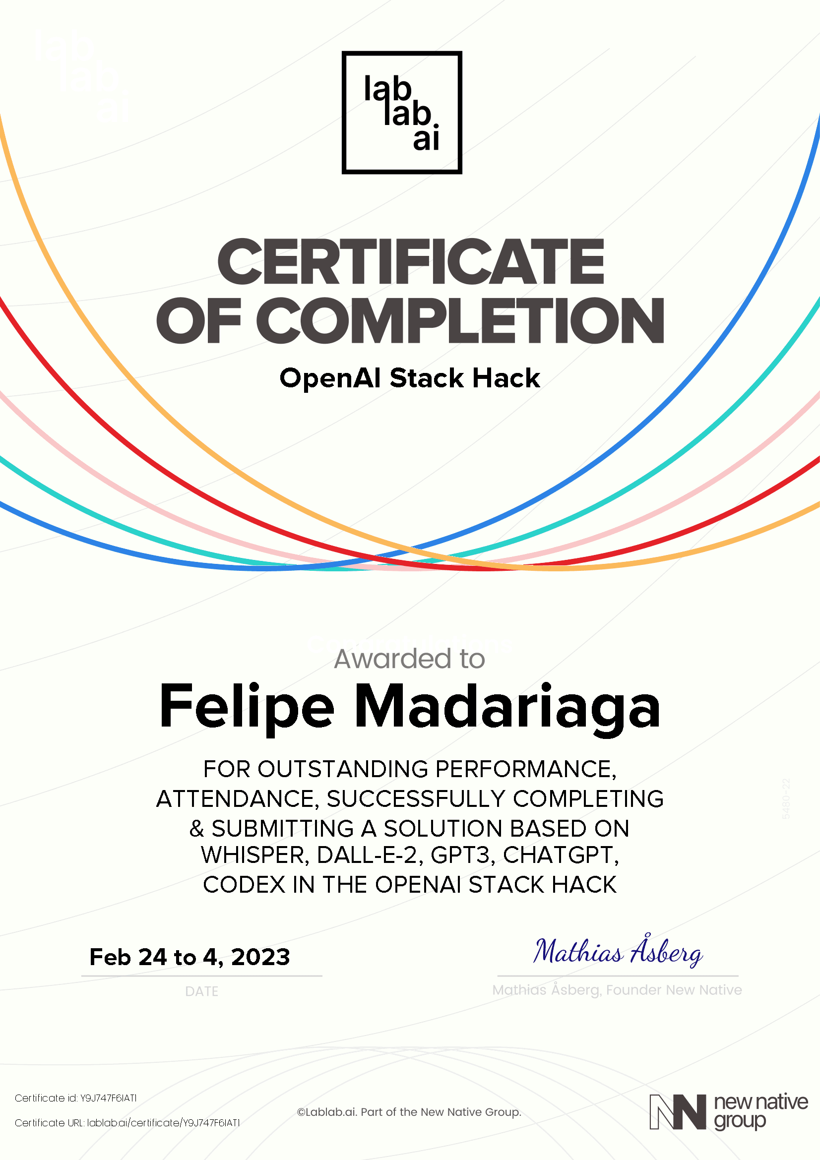 personal certificate